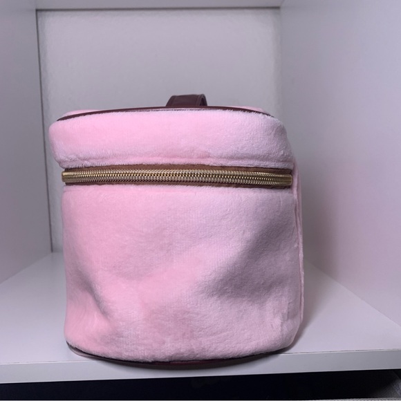 NWT Scottie Dog Juicy Couture Pink Velour Makeup Bag Cosmetic Case Travel Crown - Picture 7 of 16